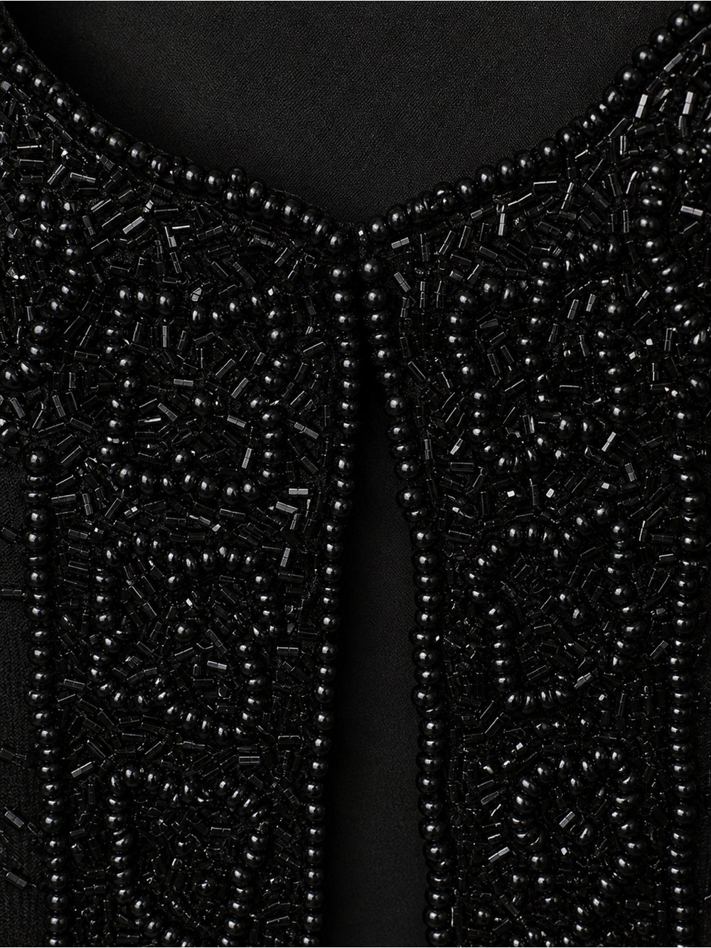 Vintage Laurence Kazar Elegant Silk Beaded Jacket Size PM - Picture 6 of 8